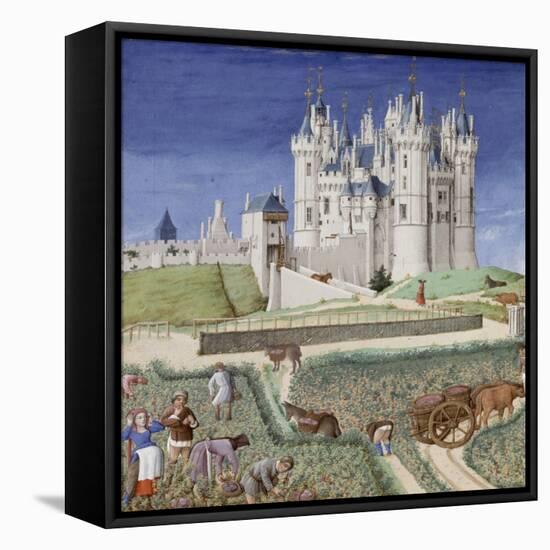 Les Très Riches Heures du duc de Berry-null-Framed Stretched Canvas