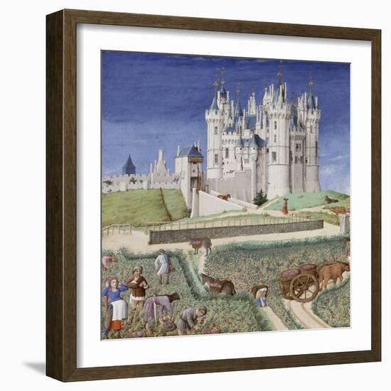 Les Très Riches Heures du duc de Berry-null-Framed Giclee Print