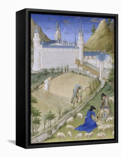 Les Très Riches Heures du duc de Berry-null-Framed Stretched Canvas