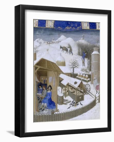 Les Très Riches Heures du duc de Berry-null-Framed Giclee Print