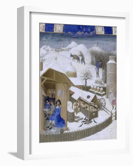 Les Très Riches Heures du duc de Berry-null-Framed Giclee Print