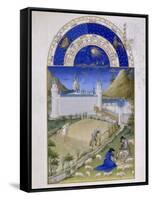 Les Très Riches Heures du duc de Berry-null-Framed Stretched Canvas