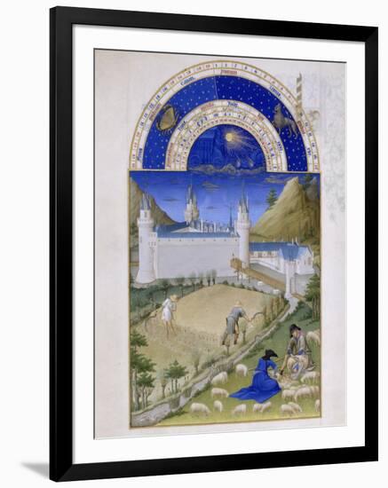 Les Très Riches Heures du duc de Berry-null-Framed Premium Giclee Print