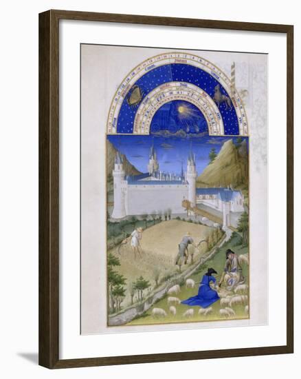 Les Très Riches Heures du duc de Berry-null-Framed Giclee Print