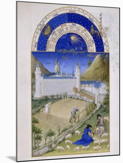 Les Très Riches Heures du duc de Berry-null-Mounted Giclee Print