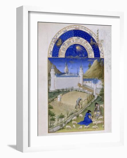 Les Très Riches Heures du duc de Berry-null-Framed Giclee Print