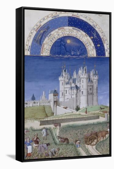 Les Très Riches Heures du duc de Berry-null-Framed Stretched Canvas