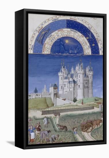 Les Très Riches Heures du duc de Berry-null-Framed Stretched Canvas