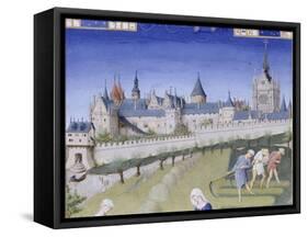 Les Très Riches Heures du duc de Berry-null-Framed Stretched Canvas