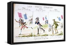 Les Trois Epoques, Revolution of 1830, Paris-null-Framed Stretched Canvas
