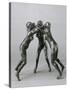 Les trois faunesses-Auguste Rodin-Stretched Canvas