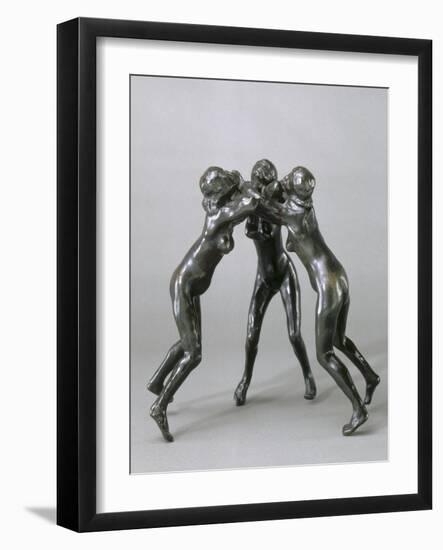 Les trois faunesses-Auguste Rodin-Framed Giclee Print