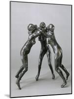 Les trois faunesses-Auguste Rodin-Mounted Giclee Print