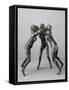 Les trois faunesses-Auguste Rodin-Framed Stretched Canvas