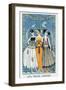 Les Trois Graces, 1918 (Colour Litho)-Georges Barbier-Framed Giclee Print