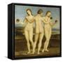 Les trois Grâces-Raffaello Sanzio-Framed Stretched Canvas