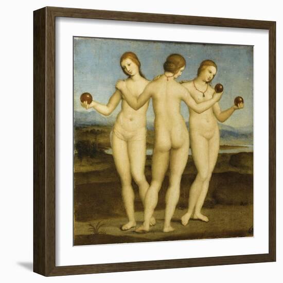 Les trois Grâces-Raffaello Sanzio-Framed Giclee Print