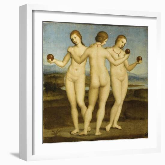 Les trois Grâces-Raffaello Sanzio-Framed Giclee Print