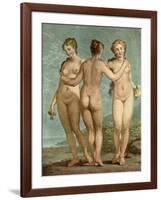 Les Trois Grâces-Giovanni Antonio Pellegrini-Framed Giclee Print