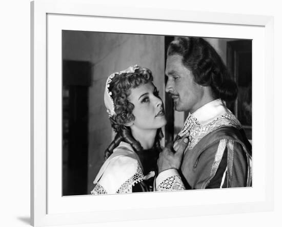 LES TROIS MOUSQUETAIRES, 1953 directed by ANDRE HUNEBELLE Danielle Godet and Georges Marchal (b/w p-null-Framed Photo