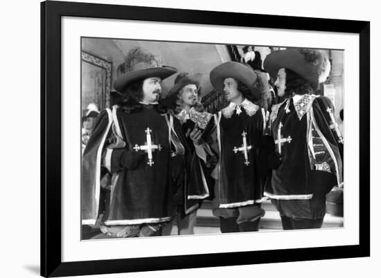 LES TROIS MOUSQUETAIRES, 1953 directed by ANDRE HUNEBELLE Gino Cervi, Jacques Fran (b/w photo)-null-Framed Photo