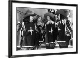 LES TROIS MOUSQUETAIRES, 1953 directed by ANDRE HUNEBELLE Gino Cervi, Jacques Fran (b/w photo)-null-Framed Photo