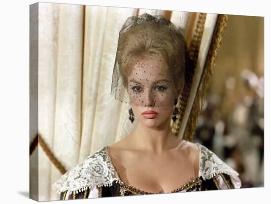 LES TROIS MOUSQUETAIRES, 1961 directed by BERNARD BORDERIE Mylene Demongeot (photo)-null-Stretched Canvas