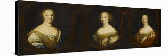 Les trois soeurs de la duchesse de Montpensier, la Grande Mademoiselle-Louis Edouard Rioult-Stretched Canvas