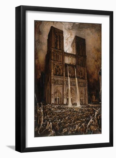 Les Truands assiégeant Notre-Dame de Paris-François-Nicolas Chifflart-Framed Giclee Print