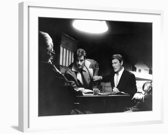 Les Tueurs by San Francisco (Once a Thief) by Ralph Nelson with Alain Delon and Jack Palance, 1965 -null-Framed Photo