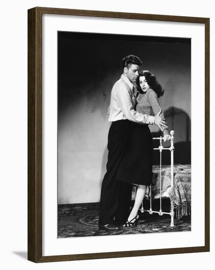 Les tueurs The killers A Man Alone by Robert Siodmak with Burt Lancaster and Ava Gardner, 1946 (d'a-null-Framed Photo