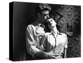Les tueurs The killers A Man Alone by Robert Siodmak with Burt Lancaster, Ava Gardner, 1946 (d'apre-null-Stretched Canvas