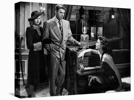 Les tueurs The killers A Man Alone by Robert Siodmak with Virginia Christine, Burt Lancaster, Ava G-null-Stretched Canvas