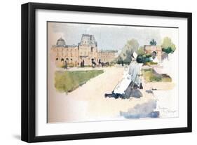 'Les Tuileries', 1915-Eugene Bejot-Framed Giclee Print