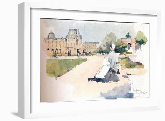 'Les Tuileries', 1915-Eugene Bejot-Framed Giclee Print