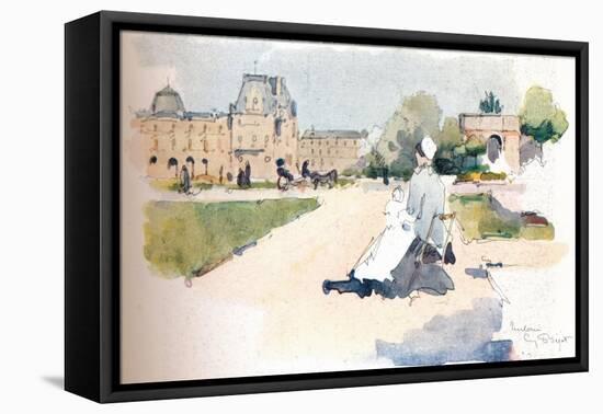 'Les Tuileries', 1915-Eugene Bejot-Framed Stretched Canvas