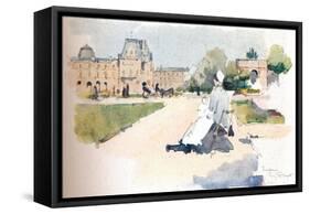 'Les Tuileries', 1915-Eugene Bejot-Framed Stretched Canvas