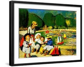 Les Tuileries-Pablo Picasso-Framed Art Print