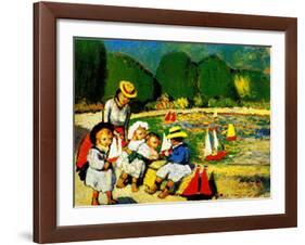 Les Tuileries-Pablo Picasso-Framed Art Print