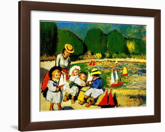 Les Tuileries-Pablo Picasso-Framed Art Print