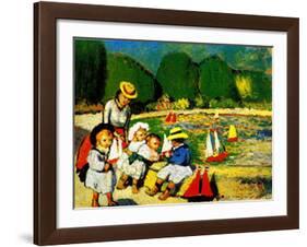 Les Tuileries-Pablo Picasso-Framed Art Print