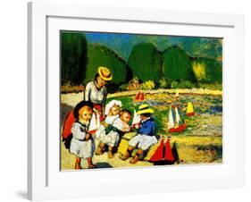 Les Tuileries-Pablo Picasso-Framed Art Print