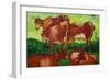 Les Vaches by Van Gogh-Vincent van Gogh-Framed Art Print