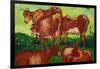 Les Vaches by Van Gogh-Vincent van Gogh-Framed Art Print