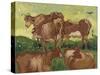 Les vaches, d'après Jacob Jordaens et Van Ryssel-Vincent van Gogh-Stretched Canvas