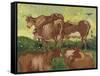 Les vaches, d'après Jacob Jordaens et Van Ryssel-Vincent van Gogh-Framed Stretched Canvas