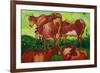 Les Vaches-Vincent van Gogh-Framed Premium Giclee Print
