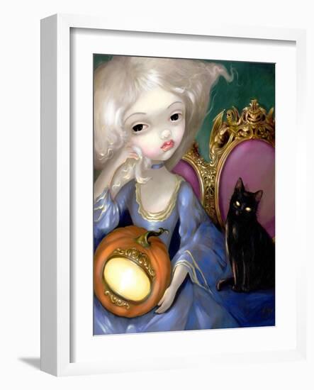 Les Vampires: Lanterne-Citrouille-Jasmine Becket-Griffith-Framed Art Print