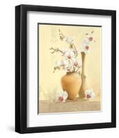 Les Vases D'Orchidées-Gerard Beauvoir-Framed Art Print