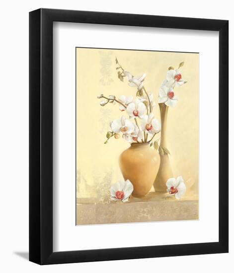 Les Vases D'Orchidées-Gerard Beauvoir-Framed Art Print